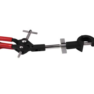 CLAMP RETORT, TRIPLE JAW, WITH BOSSHEAD