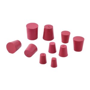 RUBBER STOPPER WITHOUT HOLE, RED COLOR