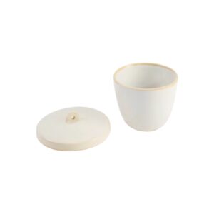 CRUCIBLES, PORCELAIN, SQUAT FORM