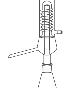 DISTILLING APPARATUS, COMPACT WITH FRIEDRICHS CONDENSER, INTERCHANGEABLE JOINT