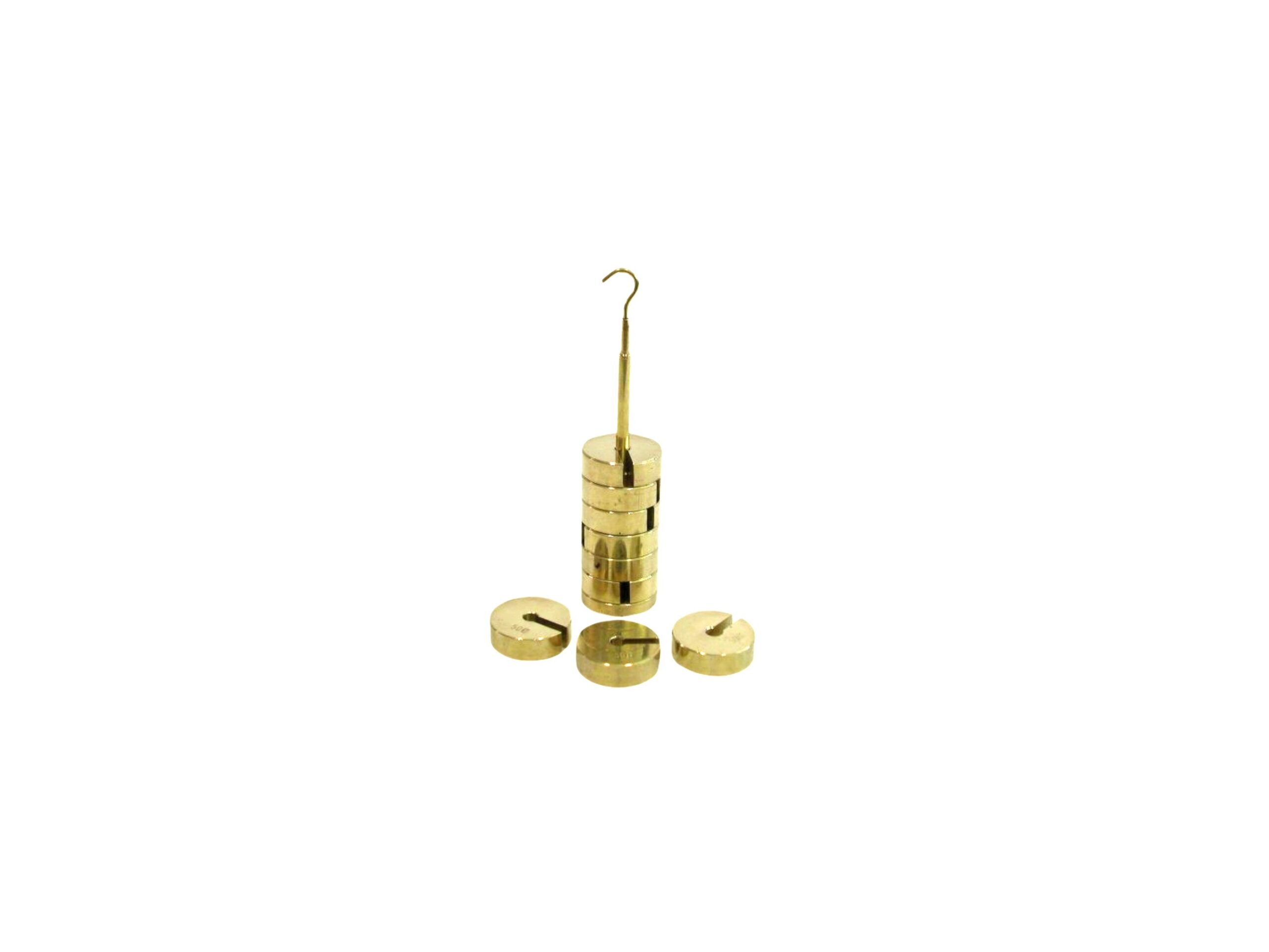 SET OF MASSES SLOTTED - BRASS