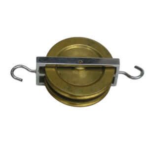 PULLEY DOUBLE PARALLEL BRASS