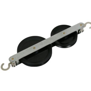 PULLEY DOUBLE IN LINE PLASTIC