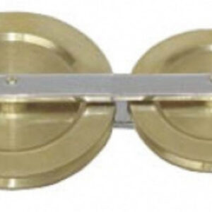 PULLEY DOUBLE IN LINE BRASS