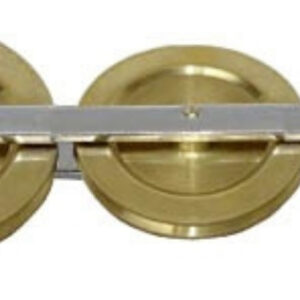 PULLEY TRIPLE IN LINE BRASS