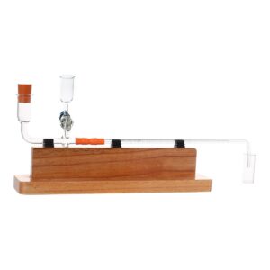 POTOMETER, GANONG, PTFE STOPCOCK, WOODEN BASE