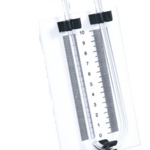 GLASS MANOMETER TUBE, MOUNTED