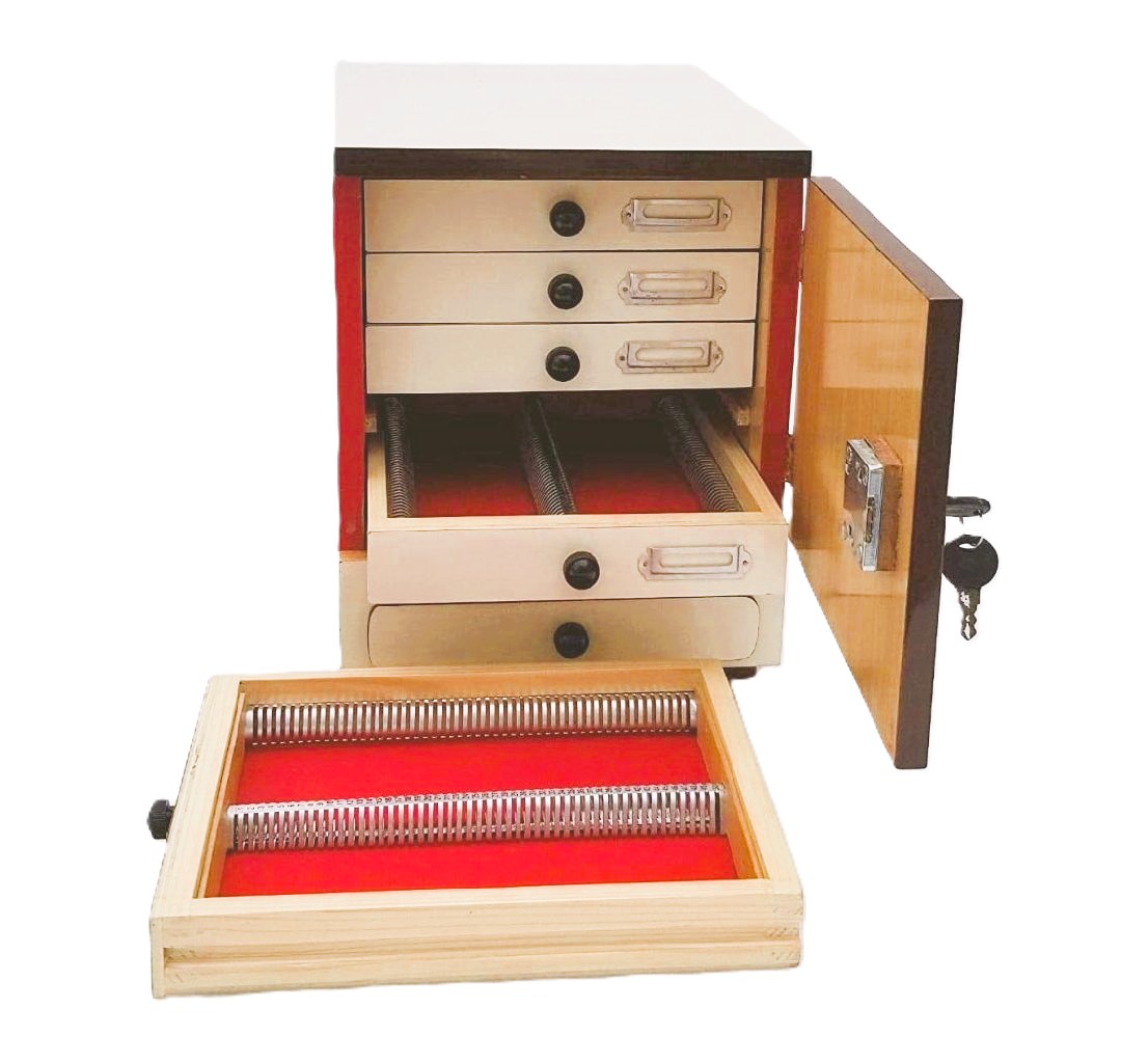 MICROSCOPE SLIDE CABINET