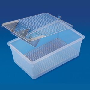 ANIMAL CAGE, TWIN GRILL, POLYPROPYLENE