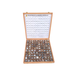 COLLECTION OF 100 ROCKS AND MINERALS (64+36)