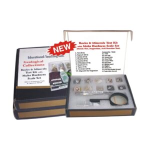 ROCKS AND MINERALS TEST KIT MOHS HARDNESS SCALE SET